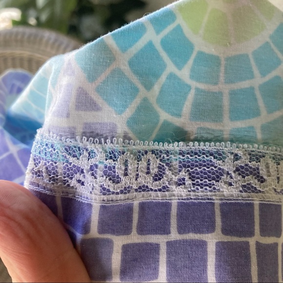 Lilly Pulitzer Dress Mosaic Fish Ocean 6 White Label - Picture 9 of 13